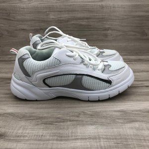 Apis Mt. Emey Shoes Mens 9 M/W (D/2E) 9701-3L White Leather Therapeutic Sneakers